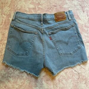 Women's High Rise Light Blue Jean Shorts